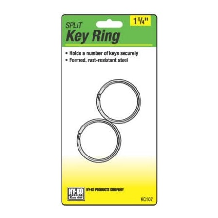 Hy-Ko Prod 2PK114Split Key Ring KC107